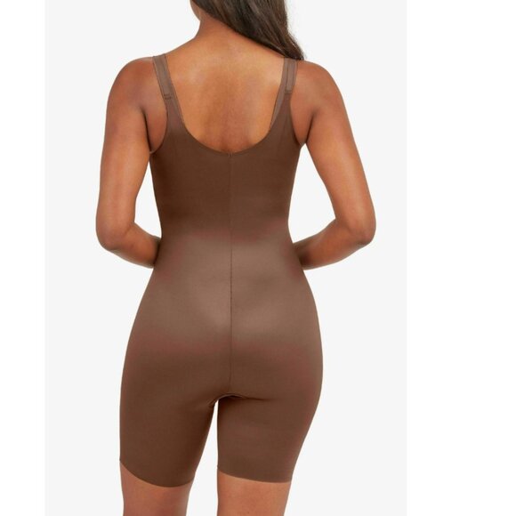 SPANX Thinstincts 2.0 Open Bust Mid Thigh Bodysuit Shapewear. XL - Picture 2 of 8